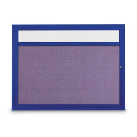 United Visual Products Slim Enclosed Corkboard, 30"x36", Gold Alum Frame/Pearl UVEB3036-GOLD-PEARL